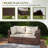Wicker Outdoor Patio Sofa-2126252602