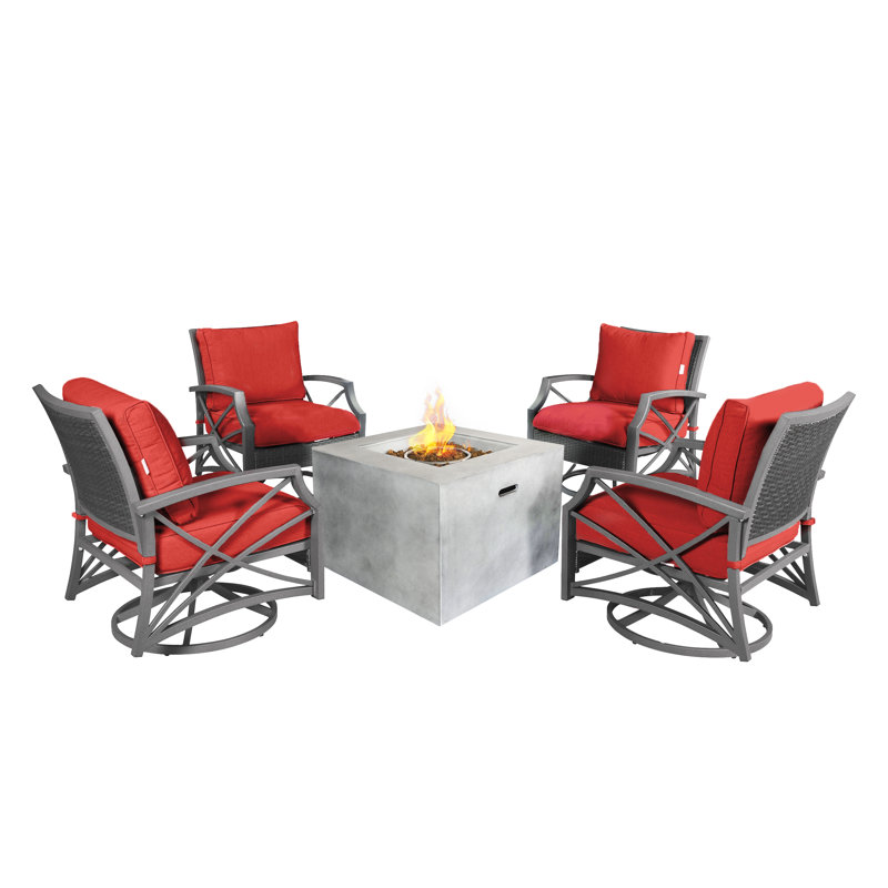 4 - Person Patio Conversation Set with Cushions