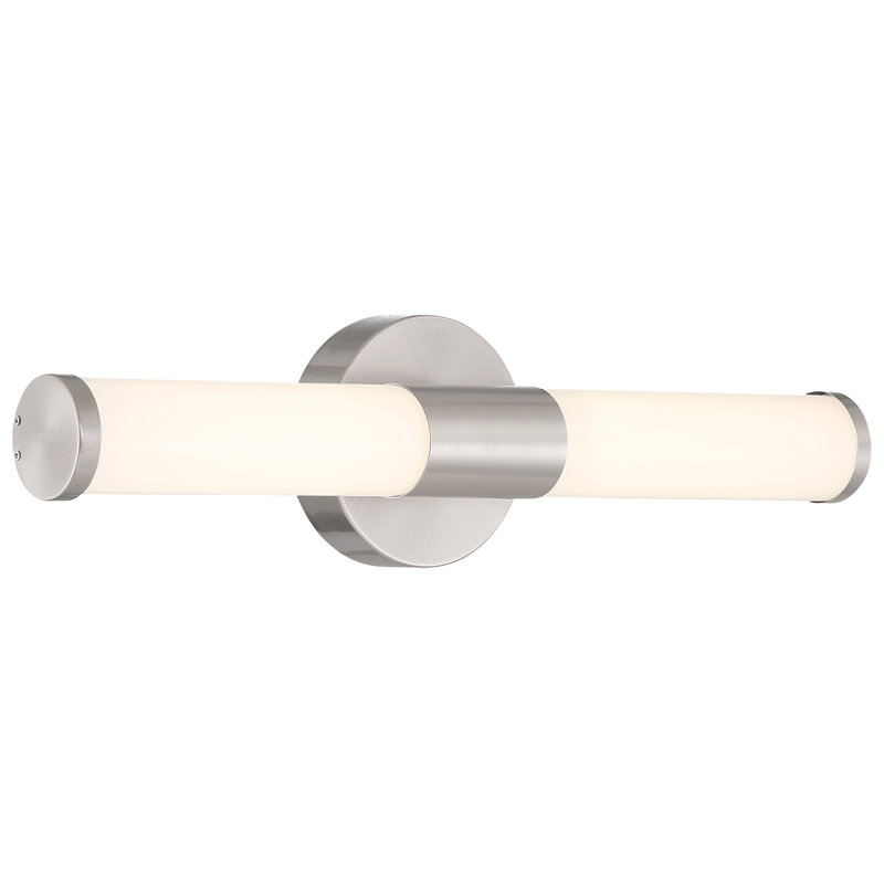 Dimmable LED Vanity Light, Brushed Steel