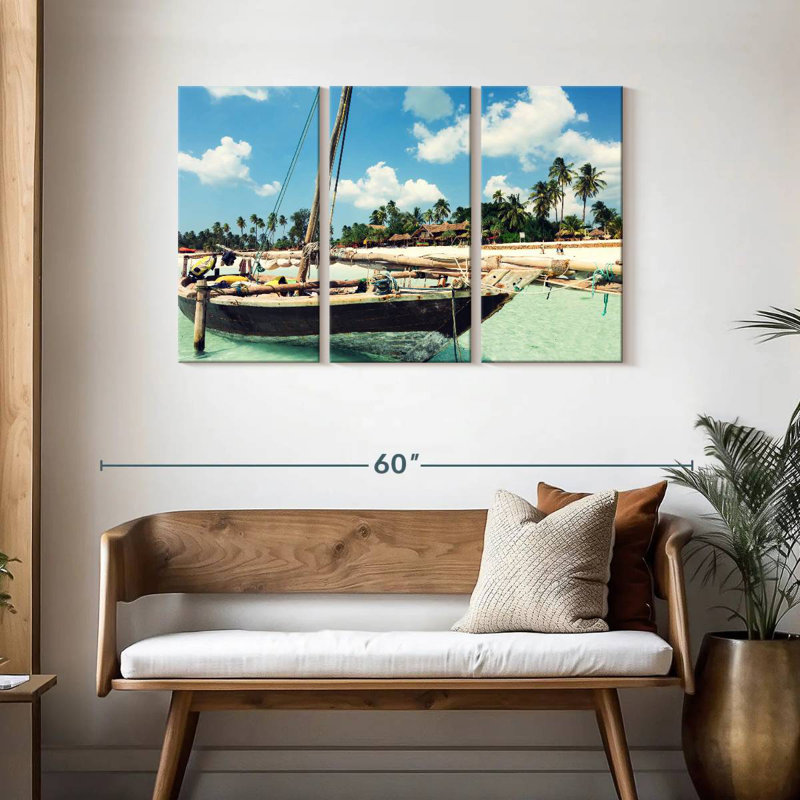 Mehar Zanzibar Island Boat, 20" H x 33" W