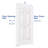 Bifold Door White 6 Shape Design Solid + Manufactured Wood Unfinished Folding Interior Doors With Hardware Kit-116144585