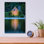 Art mural en verre Ebern Designs «The Old Stone Church At Blue Hour» par Rick Berk