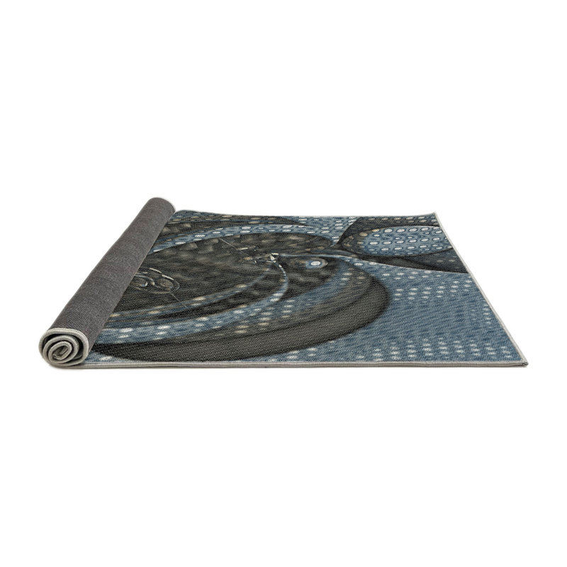 Abstract Indoor Rug, Round 7'