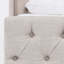 Laurent Fabric Tufted Queen Bed In Beige-1891332549