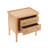 Barker Modern 2-Drawer Nightstand with Tray Top & Solid Wood Legs