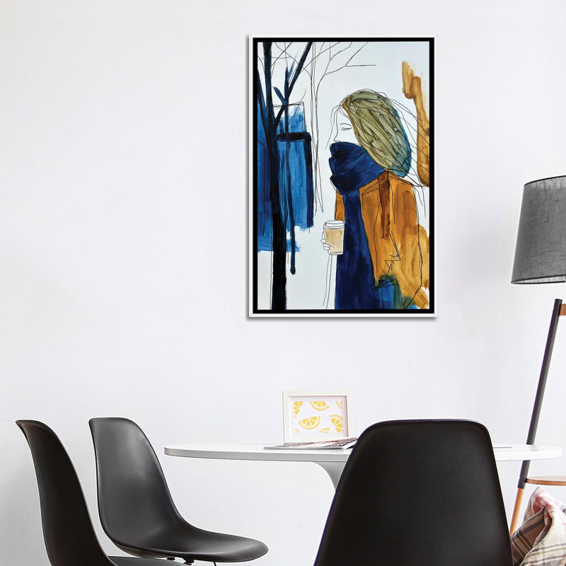 Mon café du matin - AOZ367, 40" H x 26" W, Impression sur toile flottante sans passe-partout, Blanc