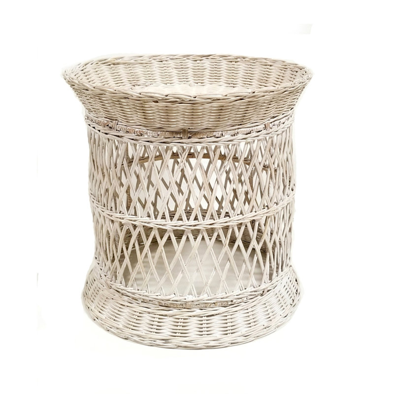 Bagan End Table, White Wash