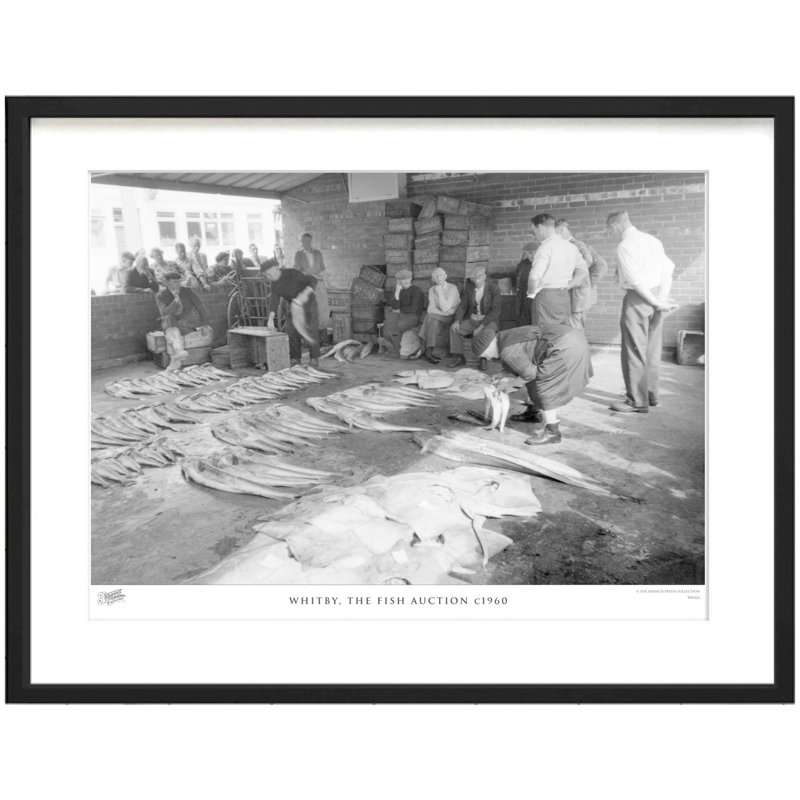 Whitby, The Fish Auction C1960 by Francis Frith - Single Picture Frame Print, 60cm H x 80cm W x 2.3cm D