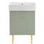 Meuble-lavabo 21,6 po avec lavabo en céramique-312684886
