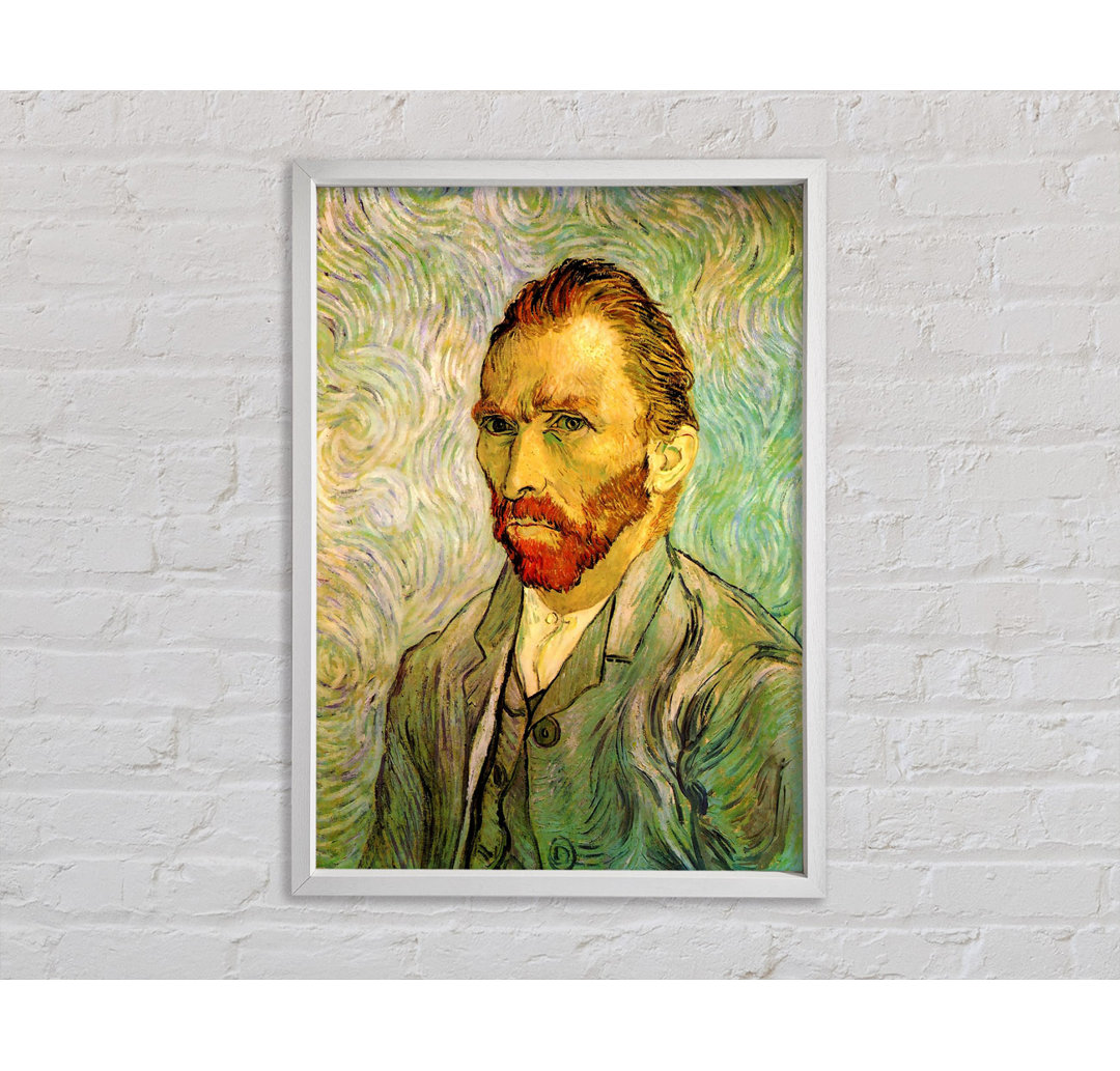 Selbstporträt 2 von Vincent Van Gogh - Einzelbildrahmen Kunstdrucke auf Leinwand