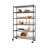 48" W x 18" D 6 Tier Wire Shelving with Backstands and Wheels