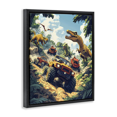 Dinosaur & Monster Truck Adventure Floating Frame, design by Creative Studio