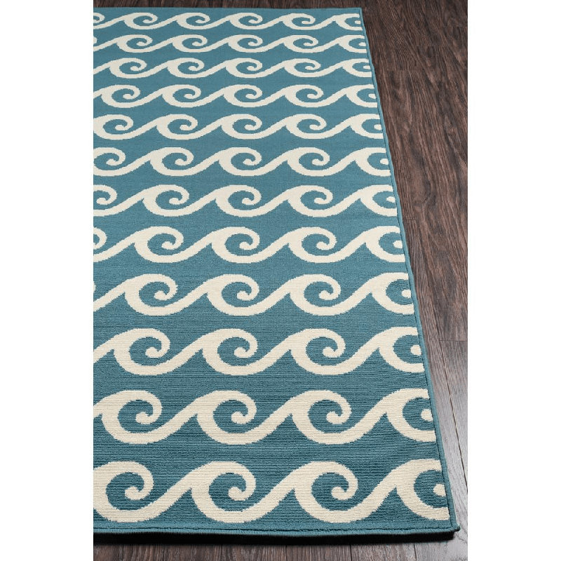 Tapis bleu Yepez, Rectangle 5 pi 3 po x 7 pi 6 po