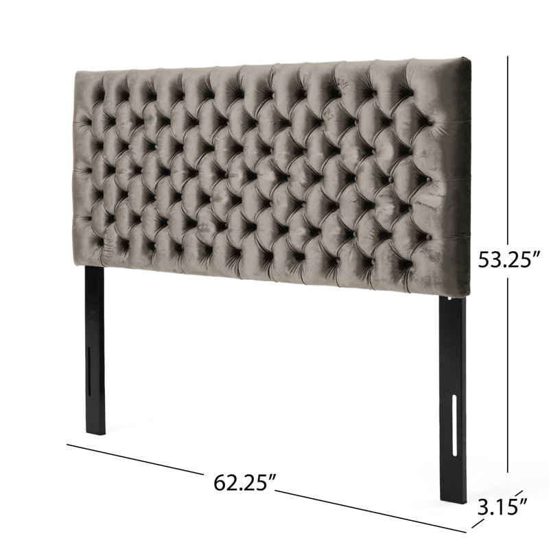 Tête de lit moderne, entièrement rembourrée pour une sensation luxueuse avec des pieds réglables, assurant la polyvalence