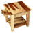 Traci Solid Wood End Table with Storage