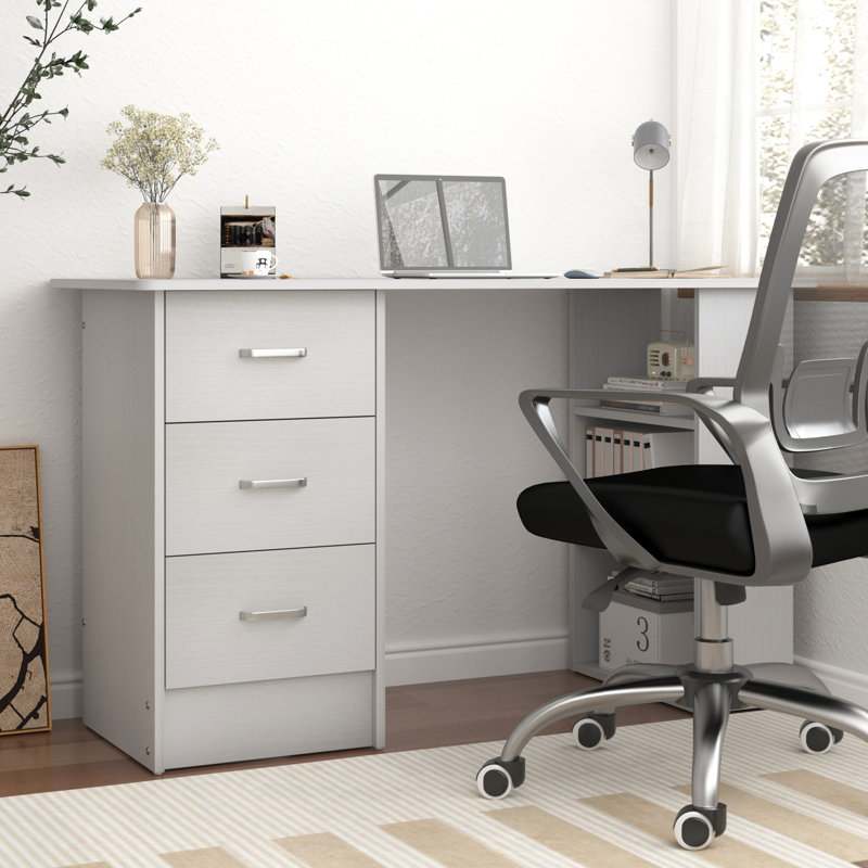 Bureau d'écriture rectangulaire L 47,24 po Lianna, Blanc