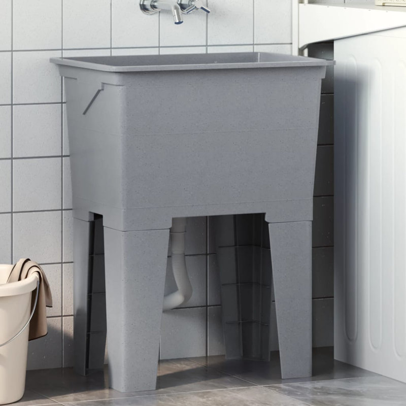  Laundry Tub Grey 59X41x75 Cm Resin