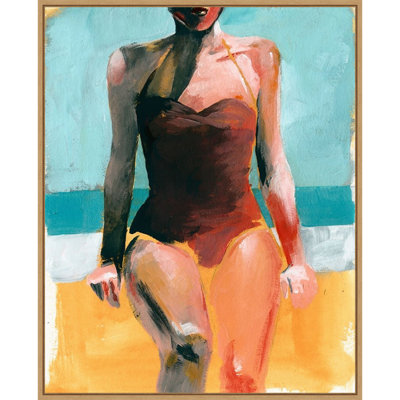 «Paxton Parker Vintage Swim II», reproduction encadrée sur toile par Paxton Parker