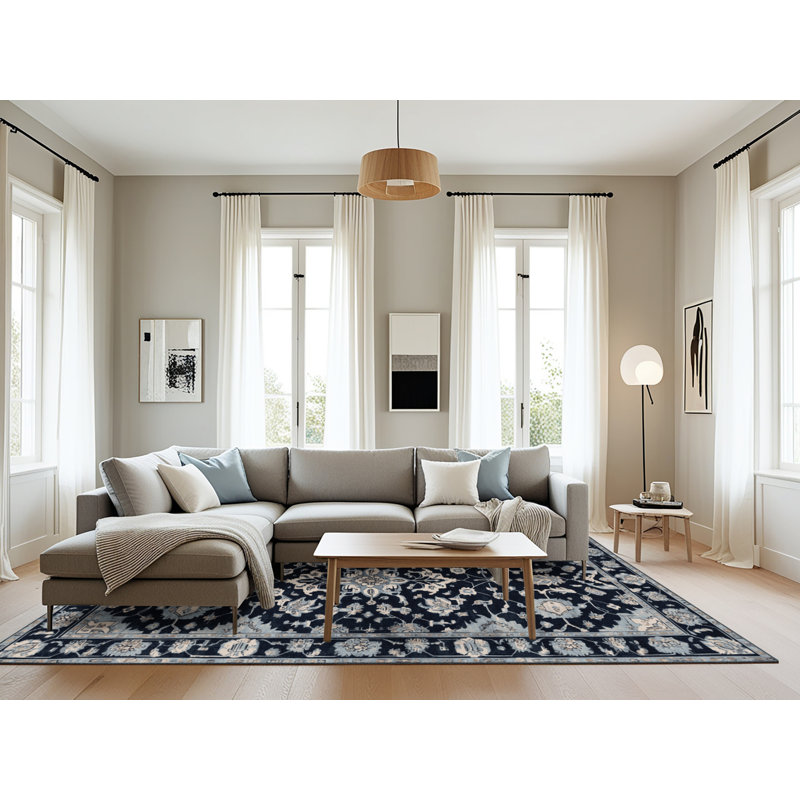 Machine Washable Overdyed Gray Area Rug, Rectangle 8' x 10'