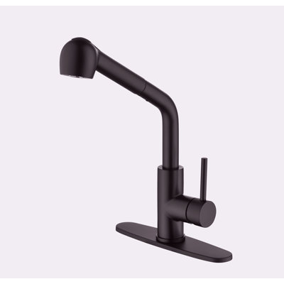 Robinets de cuisine avec douchette extractible, robinet d'évier de cuisine à poignée simple avec douchette extractible
