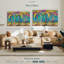«Summer Tropical Palms», 3 pièces sur toile-98562951