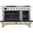 ILVE Majestic II Series 48 inch Dual Fuel Range with 8 Sealed Burners, Griddle (Glass Door)-48279798-48279783