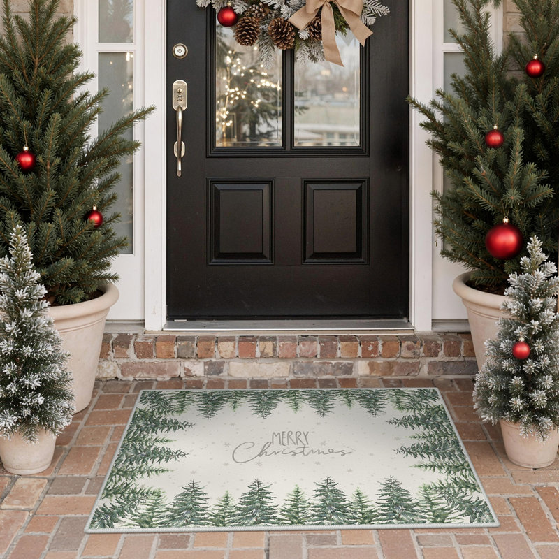 Paillasson tapis de Noël, Rectangulaire 2 pi x 3 pi