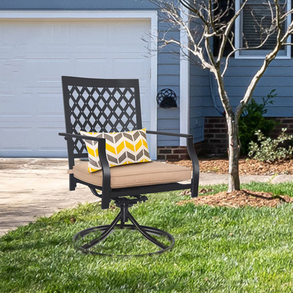 Red Barrel Studio® Stainless Steel Outdoor Rocker Chair | Wayfair