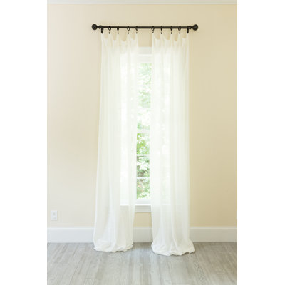 Etherton Semi Sheer Curtain Single Panel