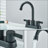 2-handle Bathroom Faucet with Drain Assembly