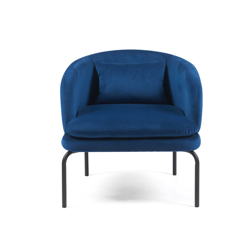 Vivien Velvet Occasional Chair, Dark Navy