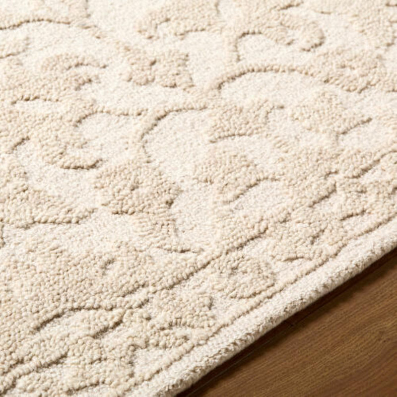 Konya Handmade Area Rug, Rectangle 8' x 10', Ecru/Ivory/Sandstone
