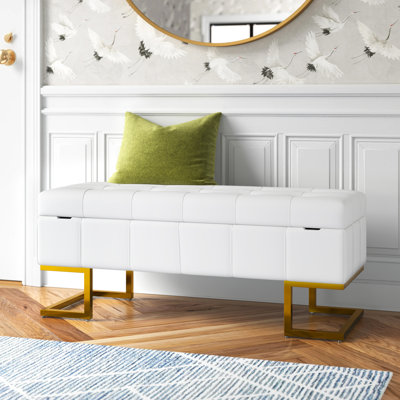 Freea Velvet Upholstered Storage Bench