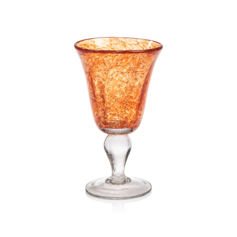 Northfleet 4-Piece Set Wine Glasses, Orange