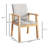 Upholstered Solid Wood Dining Chair Accent Chair Classic Armchair Reading Chair-356632786