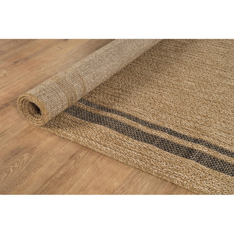 Indoor Outdoor Area Rug, Rectangle 10' x 14', Beige