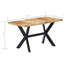 Cameo Solid Wood Top Metal Base Dining Table-646195943-646195960