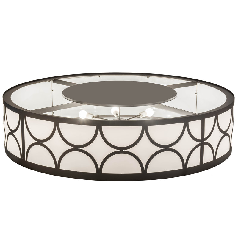 Plafonnier encastré 8 lumières 60 po Retro