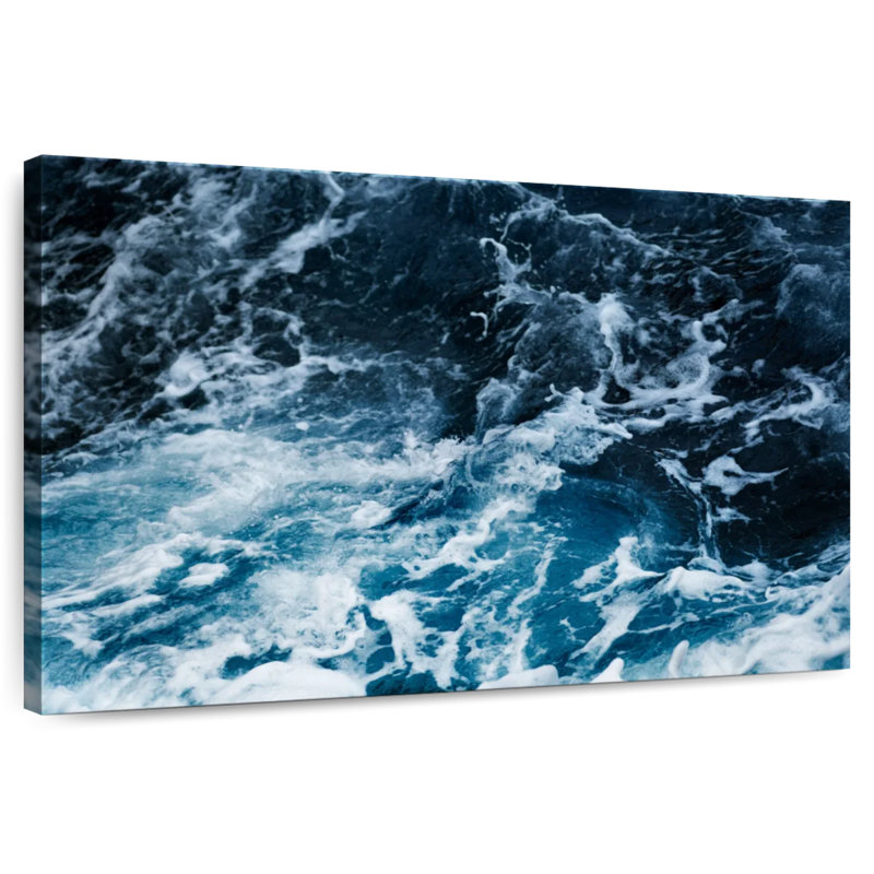 Gillard écume des vagues de l'océan, H 26 po x l 39 po