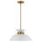 Giles 1-Light Dimmable Metal Dome Pendant with Adjustable Height-2140893632-2140893634