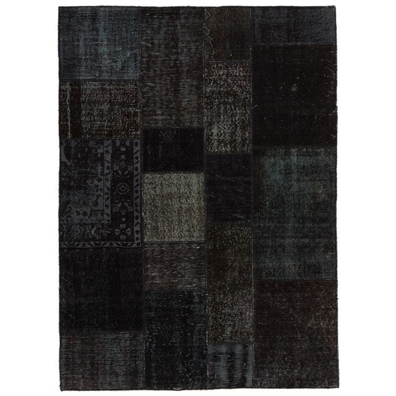 Tapis turc noir et gris 6 x 8
