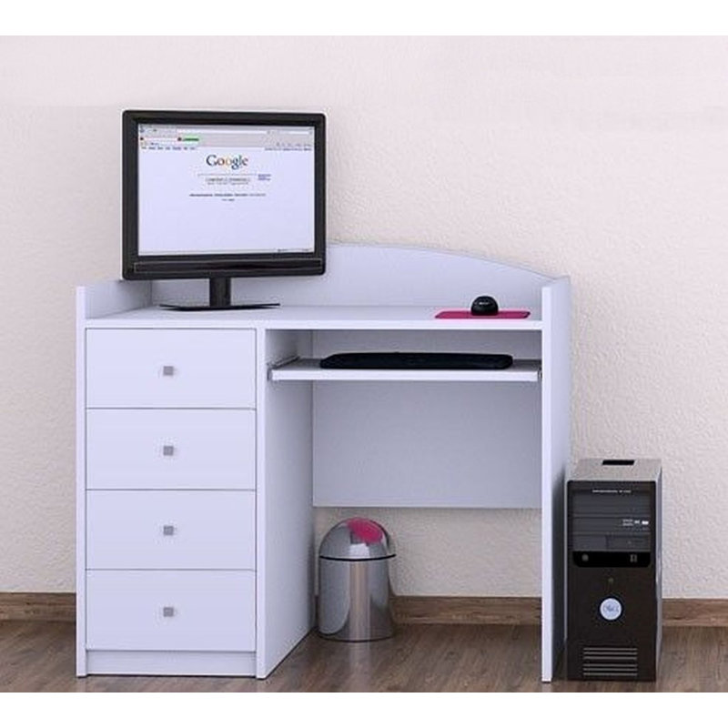 Lemuel 100cm Computer Desk, White