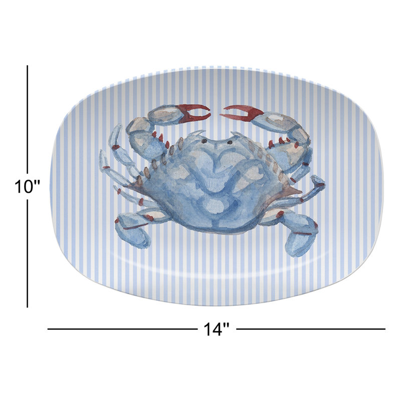 Blue Crabby Platter