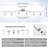 6 Light Track Lighting Kit,Flexibly Track Lights Ceiling with GU10 Base for Kitchen-105375147