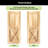Two Solid Pine Wood Unfinished/Unassembled Barn Door with Black Single Track Bypass Hardware Kit-71653845