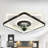 20" Shalon Modern Flush Mount Ceiling Fan with Dimmable LED Light and Remote Control, Reversible DC Motor