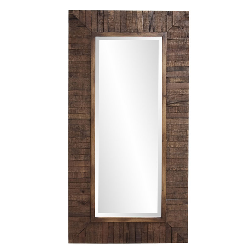 Miroir décoratif rectangulaire en bois Adnopoz