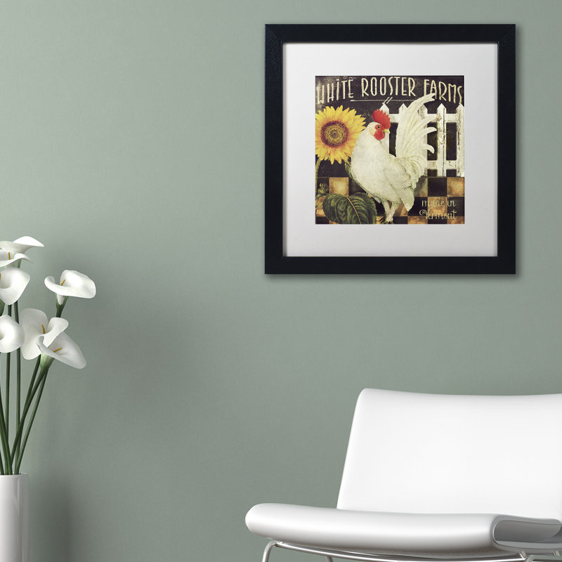 Jadaya «Vermont Farms I», affiche vintage encadrée, Blanc, H 16 po x l 16 po x P 0,5 po, Cadre noir