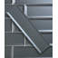 Carrelage mural de cuisine et de salle de bain à rebord biseauté en verre de qualité diamant 4 po x 16 po Secret Dimensions Secret Dimensions