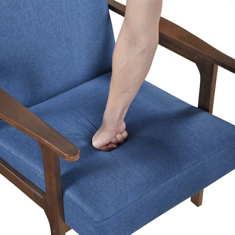 Fauteuil d'appoint contemporain Modern Wood Furniture, Bleu